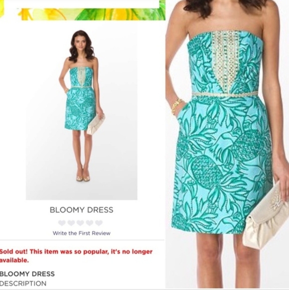Rare Lilly Pulitzer Originals Bloomy Dress Shorely Blue Toucan Tango Print - 4 - Picture 13 of 14